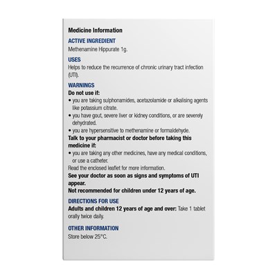 Chemists' Own Urinary Tract Antibacterial 100 Tablets