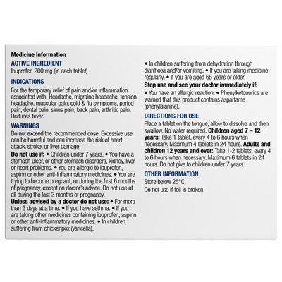 Chemists' Own Ibuprofen Melts 24