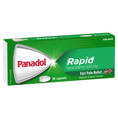 Panadol Rapid (Paracetamol) 500Mg Caplets 16