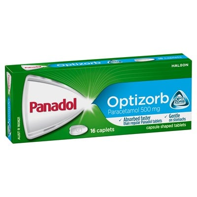 Panadol Optizorb (Paracetamol) Caplets 16