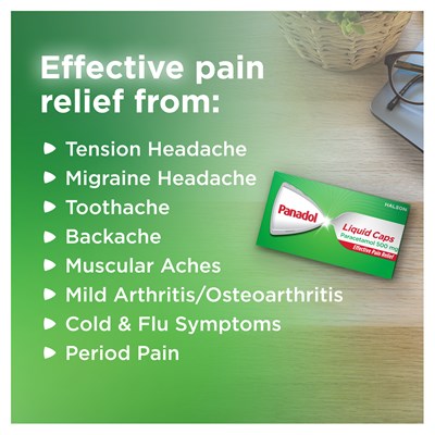 Panadol (Paracetamol) Liquid Capsules 16