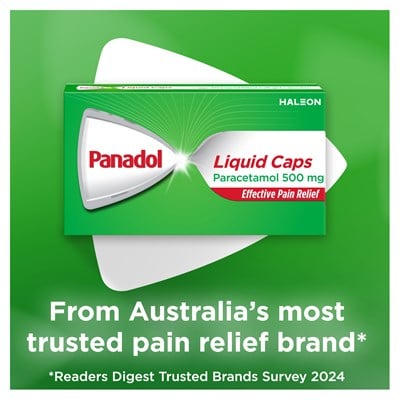 Panadol (Paracetamol) Liquid Capsules 48