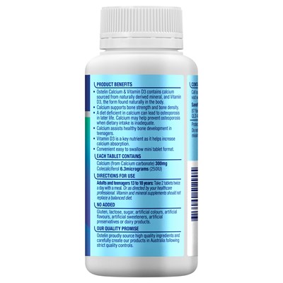 Ostelin Calcium & Vitamin D3 250 Mini Tablets