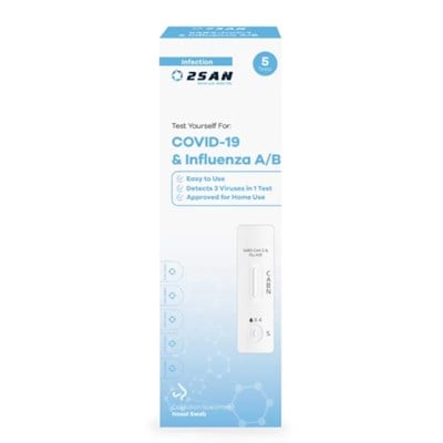 2SAN Covid and Influenza A/B Tests 5 Pack