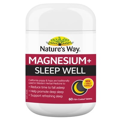 Nature's Way Magnesium + Sleep Well 60 Tablets