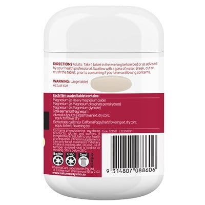 Nature's Way Magnesium + Sleep Well 60 Tablets