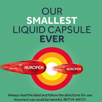 Nurofen Zavance Mini (Ibuprofen) Fast Pain Relief 200mg Liquid Capsules 32