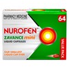 Nurofen Zavance Mini (Ibuprofen) Fast Pain Relief 200mg Liquid Capsules 64