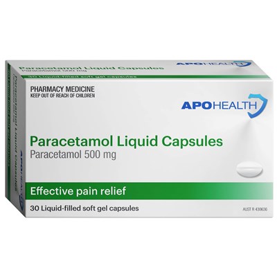ApoHealth Paracetamol Liquid Capsules 30