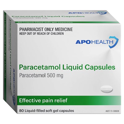 ApoHealth Paracetamol Liquid Capsules 80
