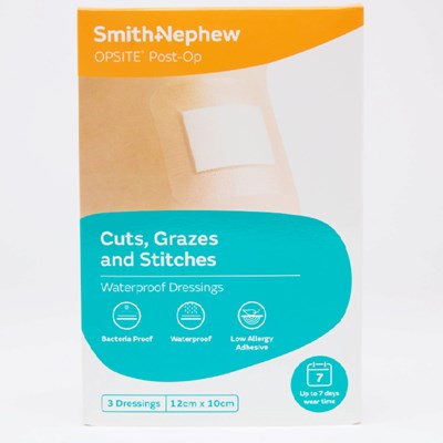 Opsite Post-Op 12cm x 10cm Dressing 3 Pack