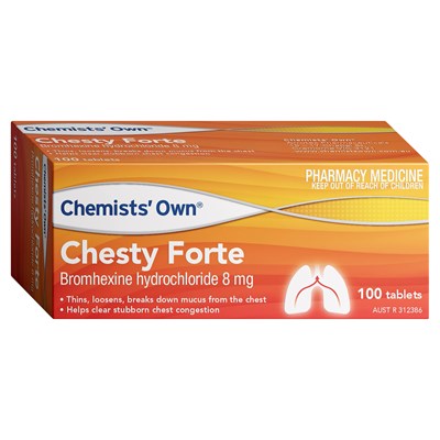 Chemists' Own Chesty Forte 8mg 100 Tablets