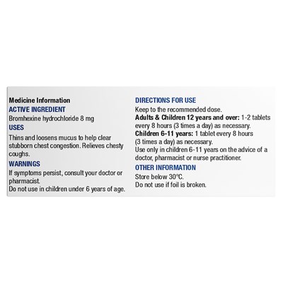 Chemists' Own Chesty Forte 8mg 100 Tablets