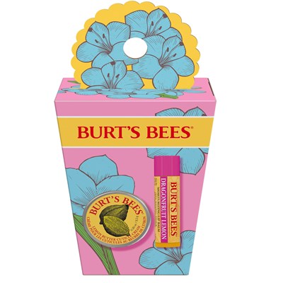 Burt's Bees Spring Surprise Cuticle Cream and Lip Balm Gift Set, Natural Origin Skin and Lip Care