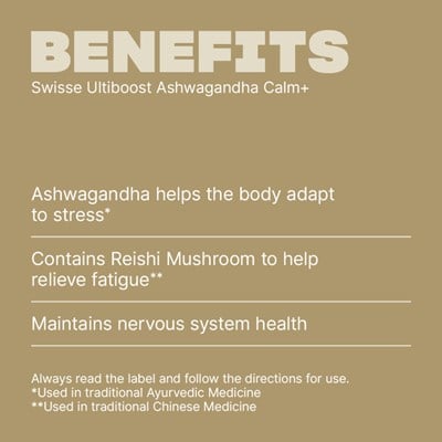Swisse Ultiboost Ashwagandha Calm+ 60 Tablets