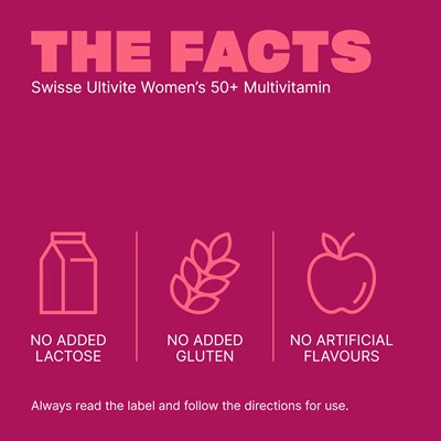 Swisse Ultivite Women's 50+ Multivitamin 90 Tablets