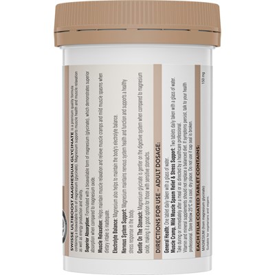 Swisse Ultiboost Magnesium Glycinate 60 Tablets