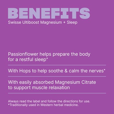Swisse Ultiboost Magnesium + Sleep 60 Tablets
