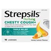 Strepsils Herbal Chesty Cough+ Lozenges Honey Lemon  16 Lozenges