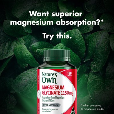 Nature's Own Magnesium Glycinate 1150mg 120 Tablets