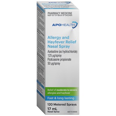 ApoHealth Allergy & Hayfever Nasal Spray 120 Metered Sprays 17mL