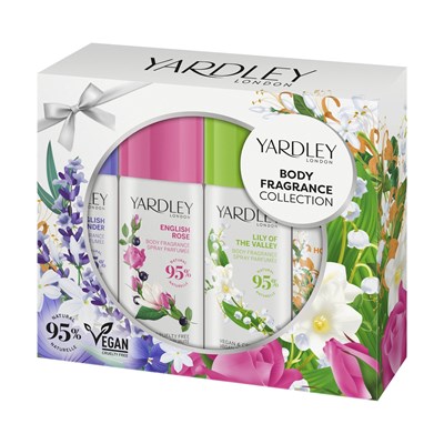 Yardley Body Spray 4 Piece Set
