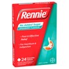 Rennie No Added Sugar Indigestion and Heartburn Relief Spearmint, 24 Chewable Tablets