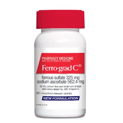 FERRO-GRAD Iron & Vitamin C 90 Tablets