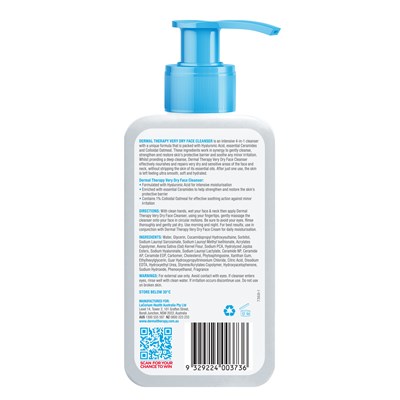 Dermal Therapy Very Dry Face Cleanser 175mL