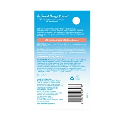 Dermal Therapy Tinted Lip Balm Peach Nude 8g