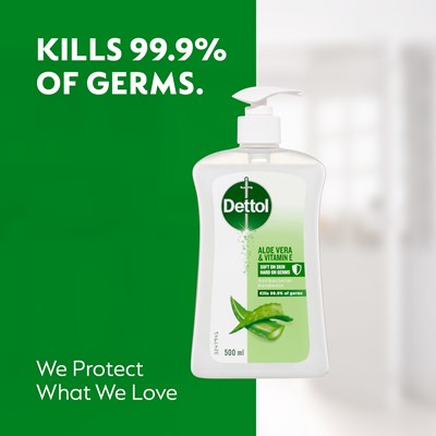 Dettol Anti-Bacterial Hand Wash Aloe Vera 500mL