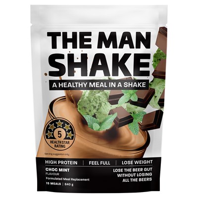 The Man Shake Choc Mint 840g
