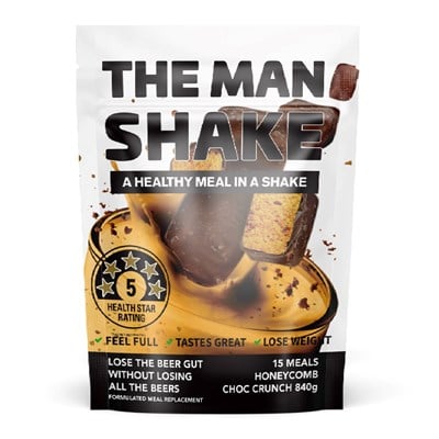 The Man Shake Honeycomb Choc Crunch 840g