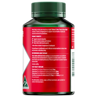 Nature's Own Muscle Relax Night 120 Tablets