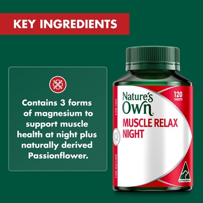 Nature's Own Muscle Relax Night 120 Tablets