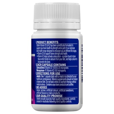 Ostelin Vit D3 & K2 60 Capsules
