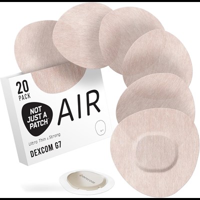 Air Patches for Dexcom G7 & Stelo CGM Beige 20 Pack