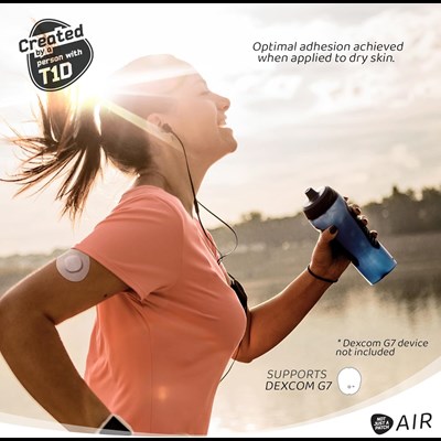 Air Patches for Dexcom G7 & Stelo CGM Beige 20 Pack