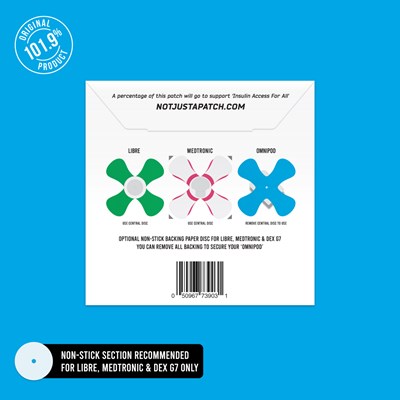 X-Patches for Freestyle Libre 1 & 2, Medtronic, Omnipod and Lingo Multicolour 20 Pack