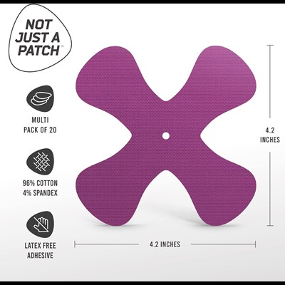 X-Patches for Freestyle Libre 1 & 2, Medtronic, Omnipod and Lingo Multicolour 20 Pack