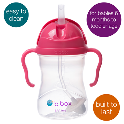 b.box Sippy Cup Raspberry 240mL