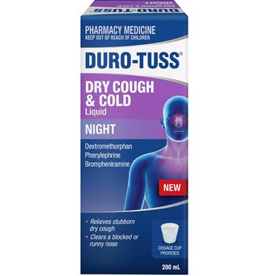 Duro-Tuss Dry Night-Time Liquid 200mL