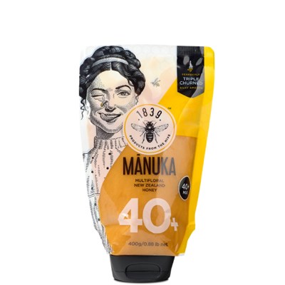 1839 MGO 40+ Multifloral Manuka Honey 400g Pouch