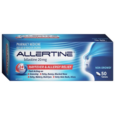 Allertine (Bilastine) 20mg 50 Tablets