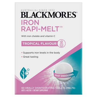 Blackmores Iron Rapi-Melt™ 60 Melts Tropical Flavour