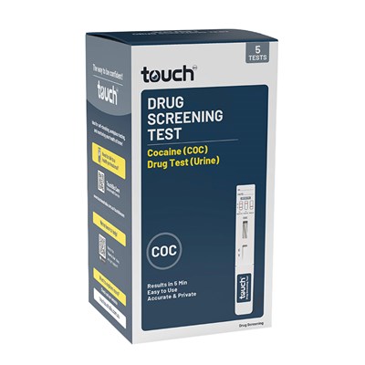 TouchBio Cocaine (COC) Drug Screening Test (Urine) | 5 Tests