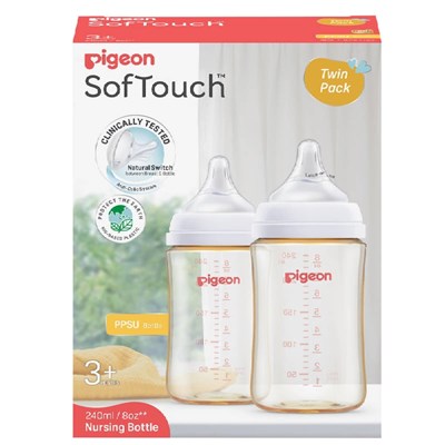 Pigeon Softouch BPP Bottle PPSU Twin Pack 240mL