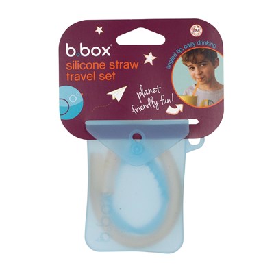 b.box Silicone Straw Travel Set