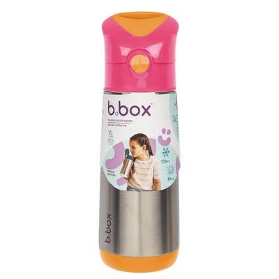 b.box Insulated Drink Bottle Strawberry Shake 500mL