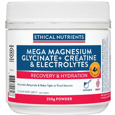 Ethical Nutrients Mega Magnesium Glycinate+ Creatine & Electrolytes
